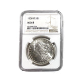 Certified  1900-O Morgan Silver Dollar NGC MS63 Beauty, Exact Coin-Rare