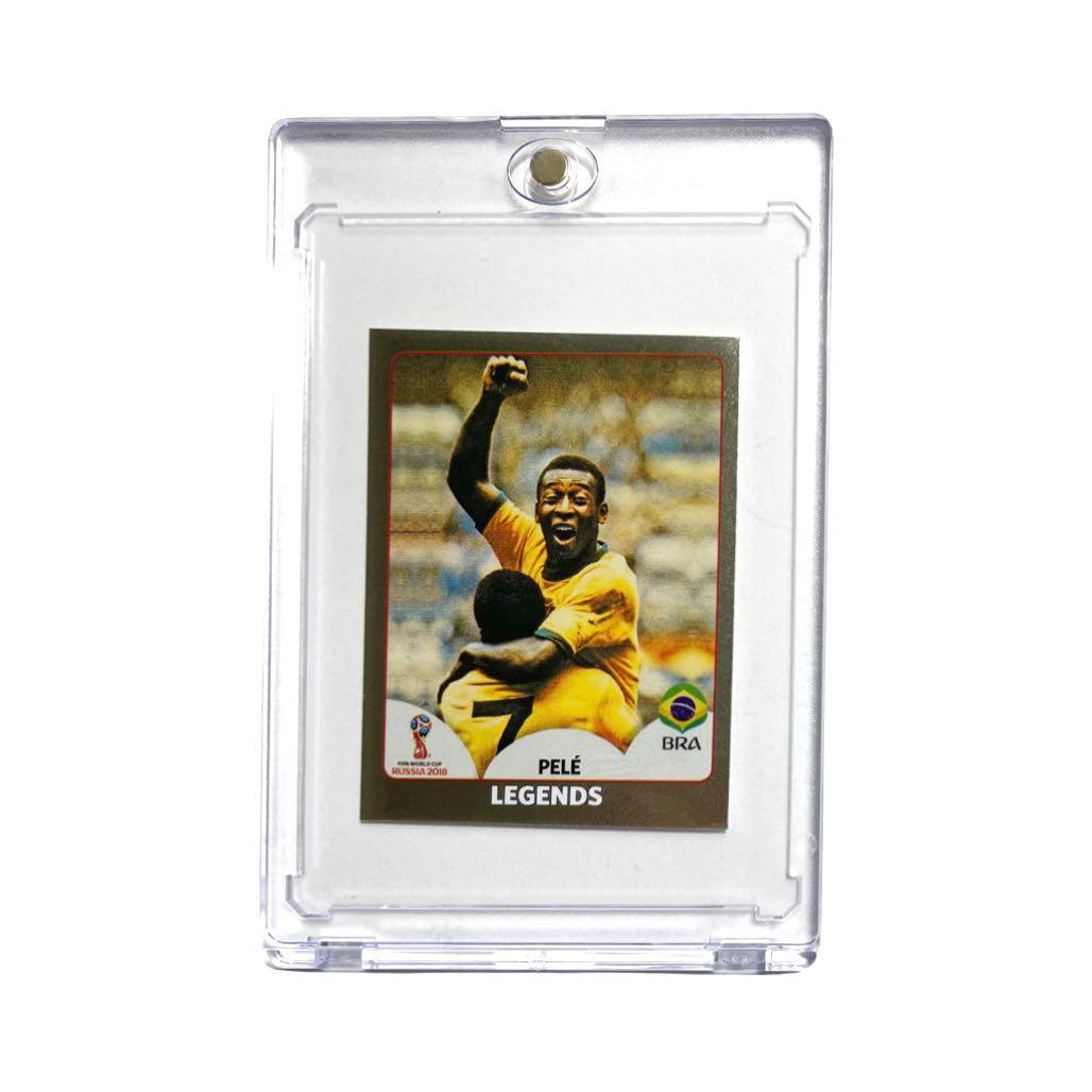 2018 PELE Legends World Cup Panini Stickers #680 Swiss Gold Black Back BRASIL