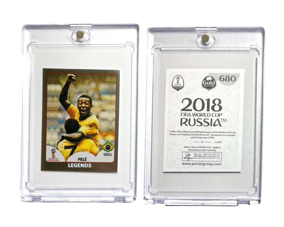 2018 PELE Legends World Cup Panini Stickers #680 Swiss Gold Black Back BRASIL