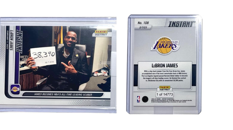 LeBron James 2023 NBA Panini Instant #108 All-Time NBA Scoring Record 1/14773