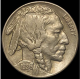 (1) 1913-1938 Buffalo Indian Head Nickel US Mint Full Date Partial Horn Sharp (VG)