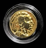 Buffalo Nickel - Pure 24K GOLD PLATED Authentic Buffalo Indian Head Nickel