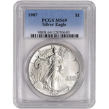 1987 American Silver Eagle - PCGS MS69