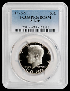 Lot of 20-1976-S Clad Kennedy Half Dollars PCGS PR69DCAM: Nice Bright Freshly Grade Coin with PCGS BOX