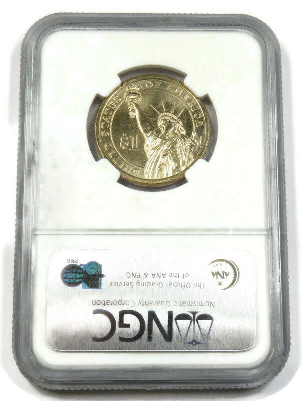 (1) 2007 P, D  JAMES  MADISON PRESIDENT DOLLAR,24K GOLD ENRICHED ,NGC BRILLIANT UNCIRCULATED BU