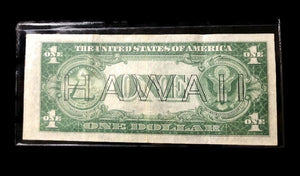 1935 A $1 Silver Certificate, WW II Hawaii Emergency ,Brown Seal Random VF