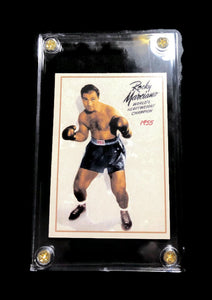 Original- ROCKY MARCIANO Undefeated World Heavyweight Boxing Champion Card Only 500 EXIST