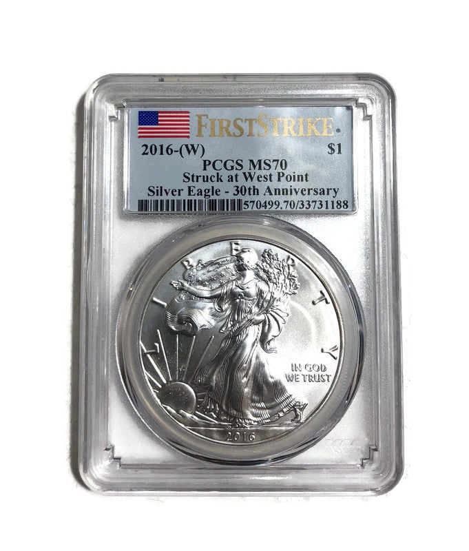 2016 AMERICAN SILVER EAGLE $1  PCGS MS70