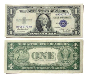 (1) 1935 A-F  $1 Silver Certificate, Blue Seal, No Motto High Grade AU/BU