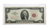 Series-1963 A B C -Two Dollar Bill Red Seal Note Nice Circulated VF or Better *Random*