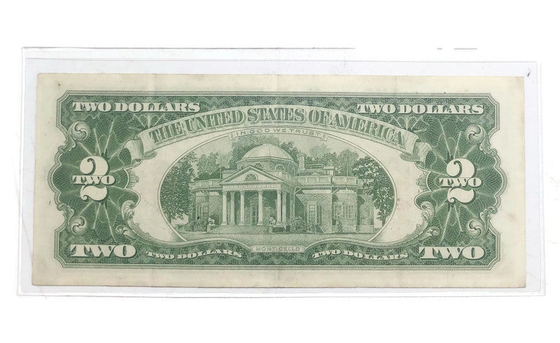 Series-1963 A B C -Two Dollar Bill Red Seal Note Nice Circulated VF or Better *Random*