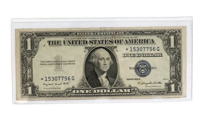 (1) Star Note 1935-$1 Silver Certificate Blue Seal US Mint Better Grade F/VF-Rare