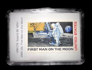 Issued 1969 US Apollo 11 -1st Man on the Moon. Unused 10c Airmail. MNH