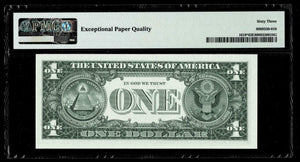 Star Note-One Dollar 1957 Silver Certificate Currency PGM Choice Uncirculated 63EPQ