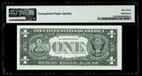 Star Note-One Dollar 1957 Silver Certificate Currency PGM Choice Uncirculated 63EPQ