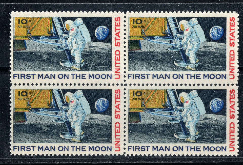 Issued 1969 US Apollo 11 -1st Man on the Moon. Unused 10c Airmail. MNH