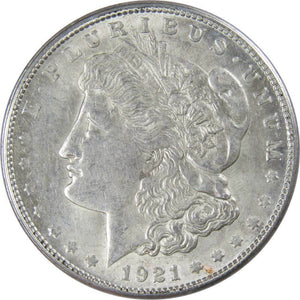 1921 P D S- AU/BU Silver Morgan Dollar  Better Date, Great surfaces detail & color -Rare