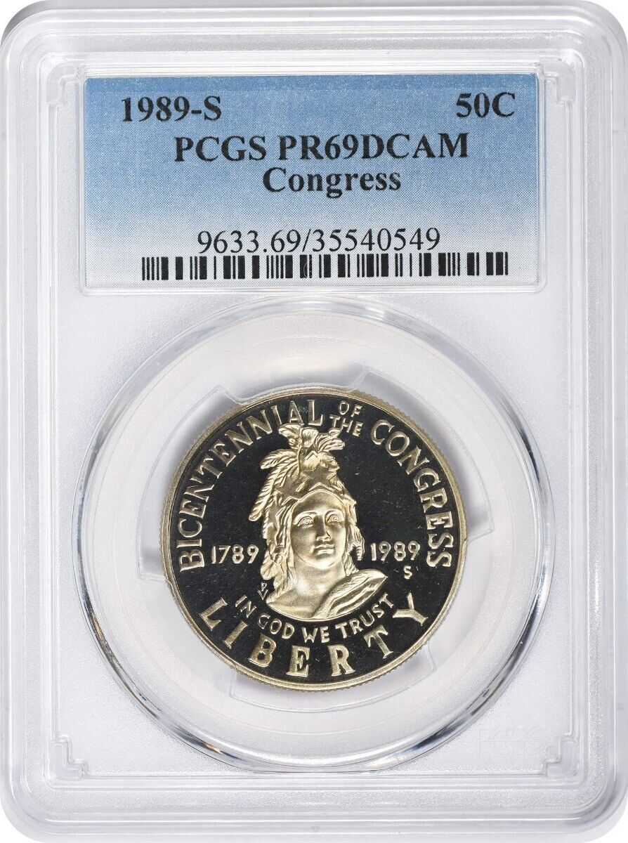 1989-S US Congressional Commemorative Proof Half Dollar 50C - PCGS PR69 DCAM