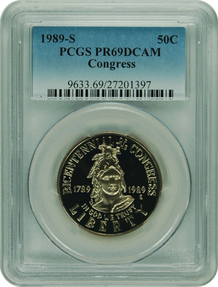 1989-S US Congressional Commemorative Proof Half Dollar 50C - PCGS PR69 DCAM