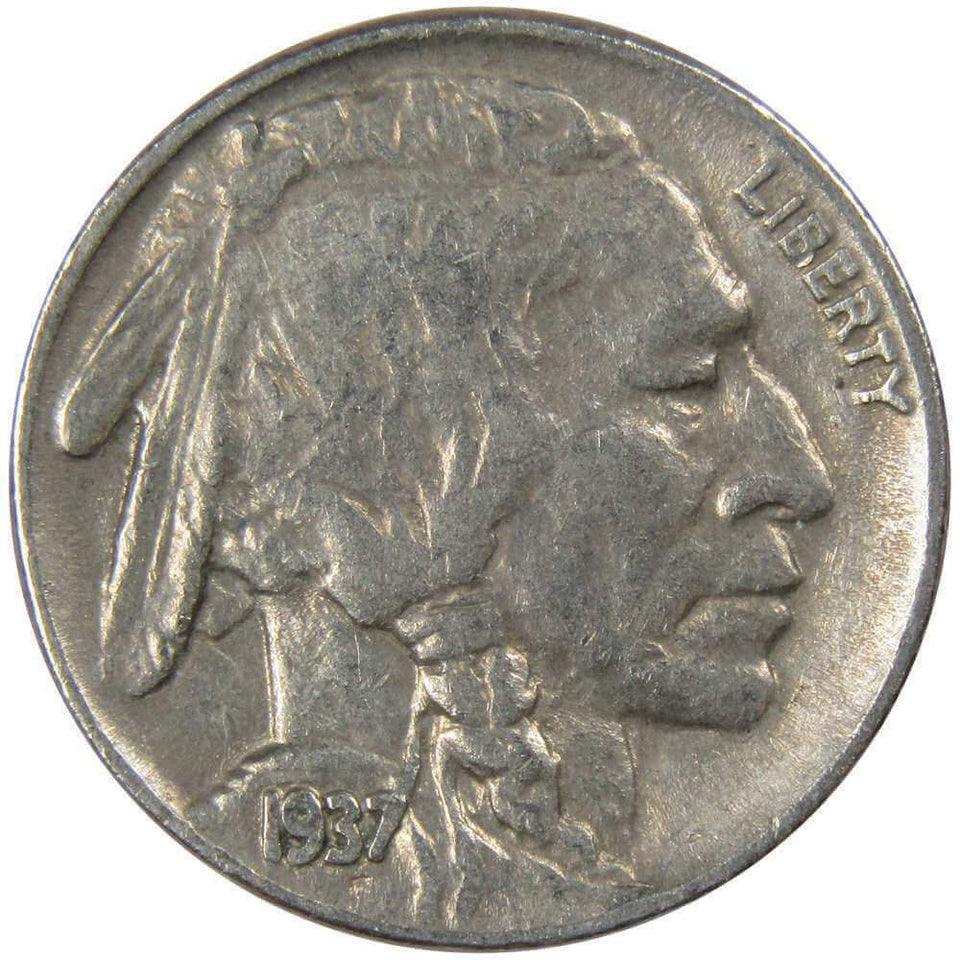 (1) 1913-1938 Buffalo Indian Head Nickel US Mint Full Date Partial Horn Sharp (VG)