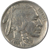 (1) 1913-1938 Buffalo Indian Head Nickel US Mint Full Date Partial Horn Sharp (VG)