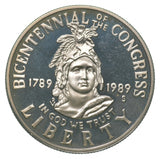 1989-S Congress Bicentennial Commemorative Half Dollar GEM Proof (BU) W/Box& COA