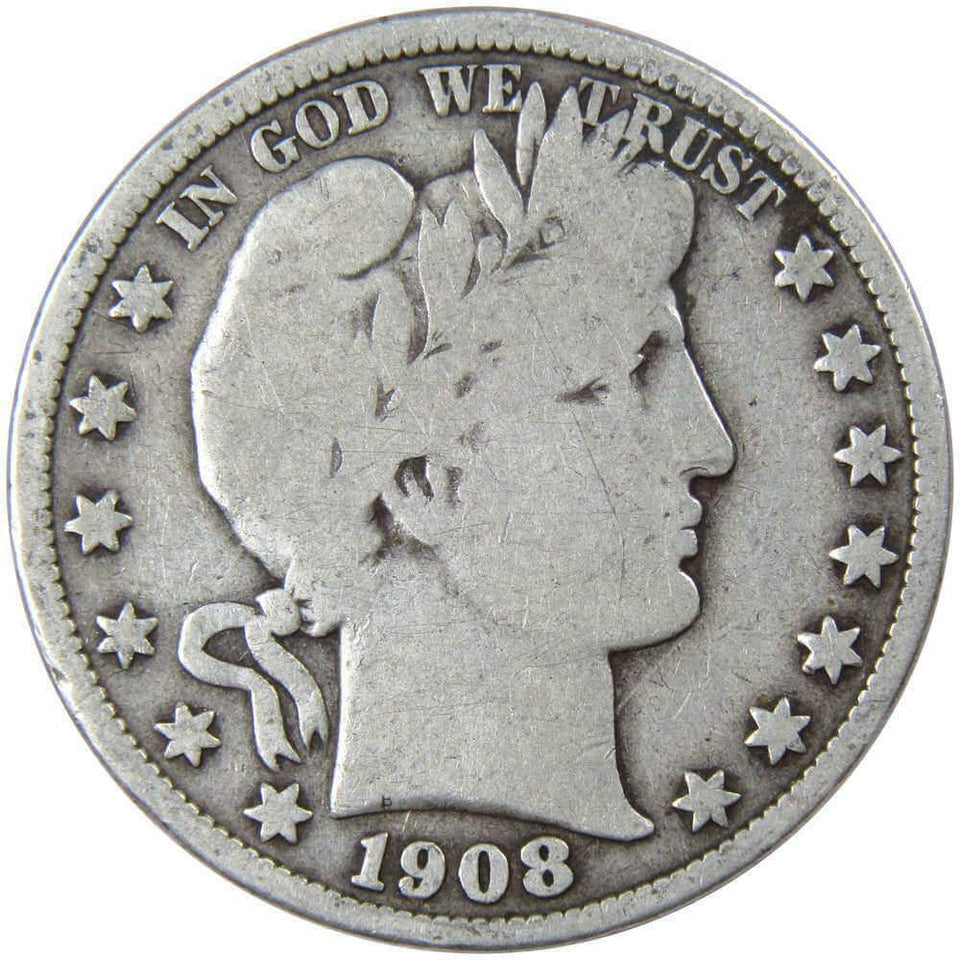 (1)1892-1915-P D S BARBER Half DOLLAR 90% SILVER COIN Full Date High Grade -VG-VF Rare