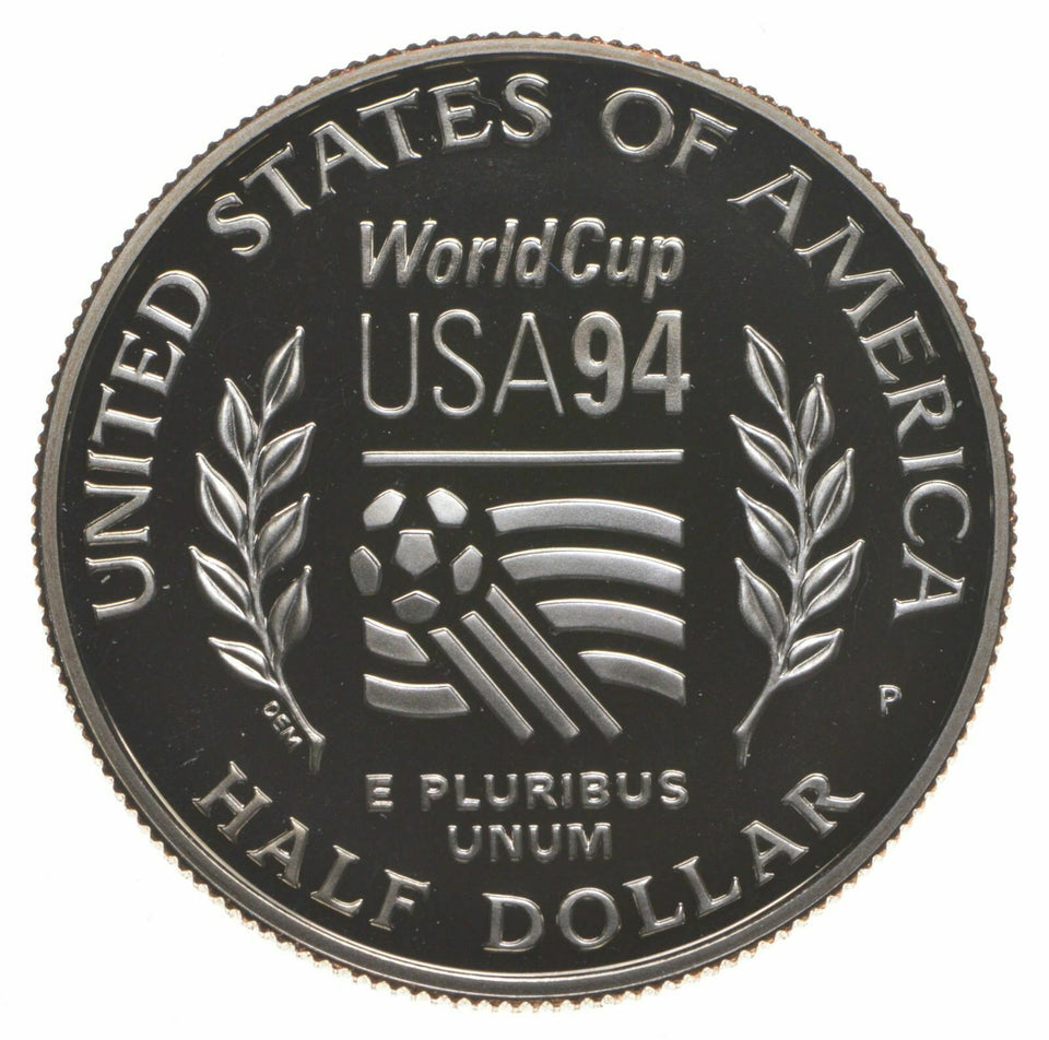 1994 Proof World Cup Soccer Commemorative Half Dollar US Mint GEM BU