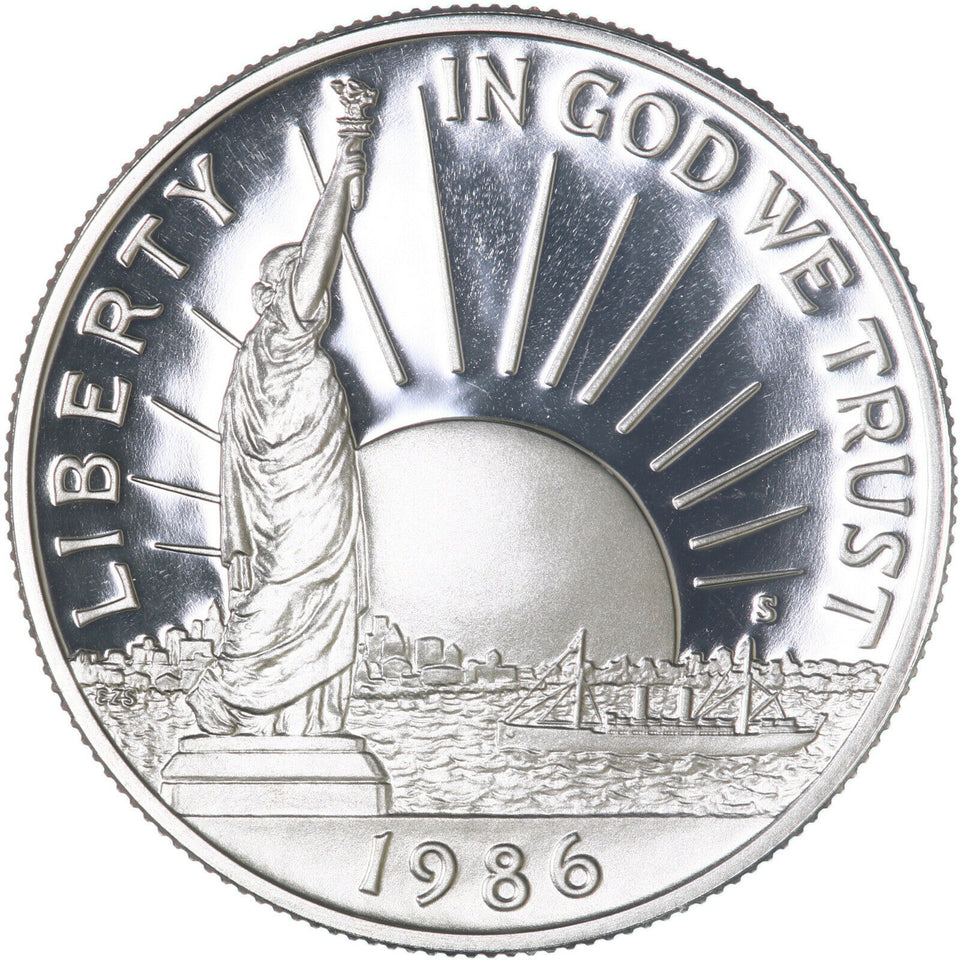 1986 S Statue of Liberty Commemorative Half Dollar Gem Proof Deep Cameo BU