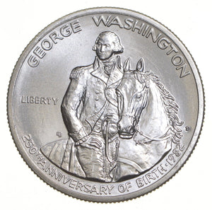 1982-D  George Washington 90% Silver Commemorative Half Dollar Unc BU