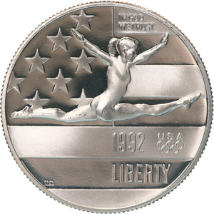 (1) 1992-S Gymnast Olympic Commemorative Clad Half Dollar Gem Proof BU