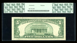 1934 D $5 SILVER CERTIFICATE Very Fine BANKNOTE PCGS VF35 PPQ