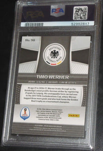 2018 Panini Prizm World Cup Timo Werner #98 PSA 10 GEM MINT Rookie RC